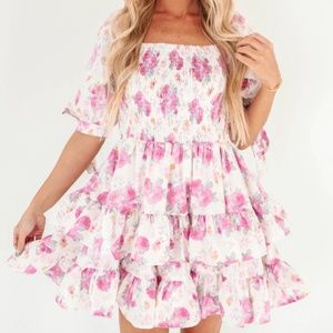 Take Me To Tea Dress - White